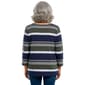 Petite Hasting & Smith 3/4 Sleeve Stripe Button Detail Tee - image 5