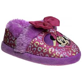 Little Girls Disney Minnie Mouse Bow Slippers