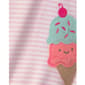 Baby Girl (3-24M) Carter''s® Stripe Ice Cream Romper - image 2