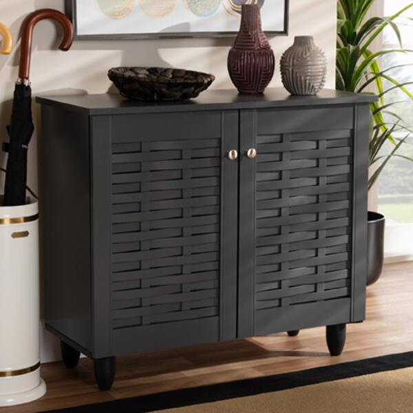 Baxton Studio Winda Shoe Storage Cabinet - image 