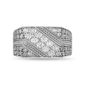 Mens Lynx 1/2ctw. Miracle Set Lab-Grown Diamond Ring - image 4
