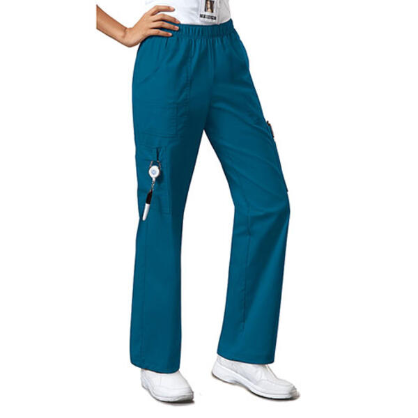 Plus Size Cherokee Elastic Waist Pants- Caribbean Blue - image 