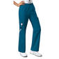 Plus Size Cherokee Elastic Waist Pants- Caribbean Blue - image 1