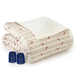 Micro Flannel&#40;R&#41; Cardinals Electric Heated Blanket