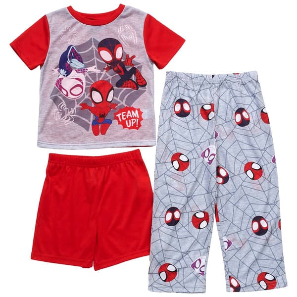 Toddler Boy Marvel 3pc. Spidey & Friends Team Up Pajama Set - image 