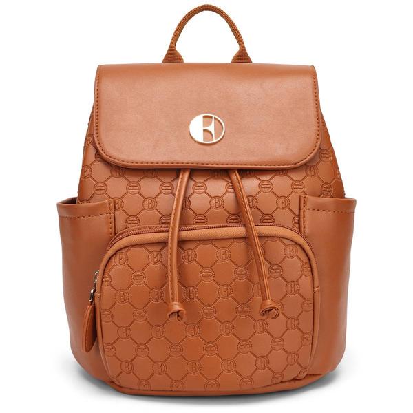 ELLE Compass Vegan Leather Monogram Mini Backpack