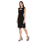 Womens R&M Richards Sleeveless Rhinestone Trim Sheath Dress - image 3