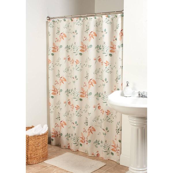 Sprig Harvest Shower Curtain with Resin Hooks - image 