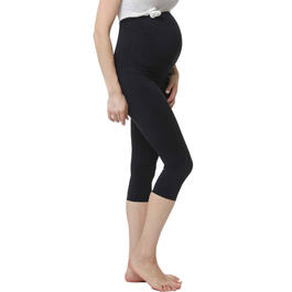Womens Glow & Grow&#40;R&#41; Back Support Maternity Solid Leggings - Black