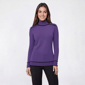 Womens Retrology Mock Neck Sweater with Piping - image 4