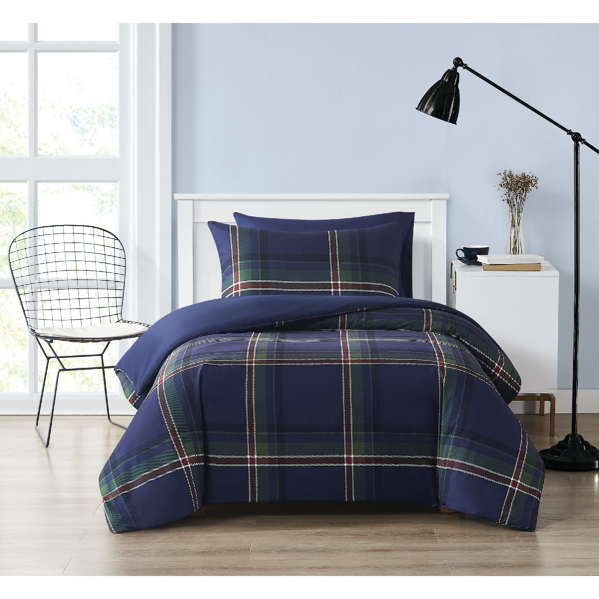 Truly Soft Bronson Plaid 3pc. Reversible Duvet Cover Set