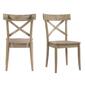 Elements Callista Cross Back Wooden Side Chair Set - image 1