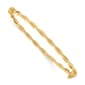 Gold Classics(tm) 14kt. Yellow Gold Twisted Hinged Bangle - image 1
