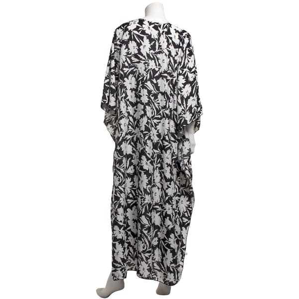 Womens Renshun Floral Black And White Caftan 40.00