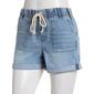 Juniors Madden Girl Elastic Waist Drawstring Denim Shorts - image 3