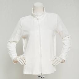 Petite Hasting &amp; Smith Long Sleeve Zip Mock Neck Jacket