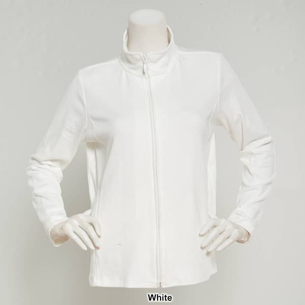 Petite Hasting &amp; Smith Long Sleeve Zip Mock Neck Jacket