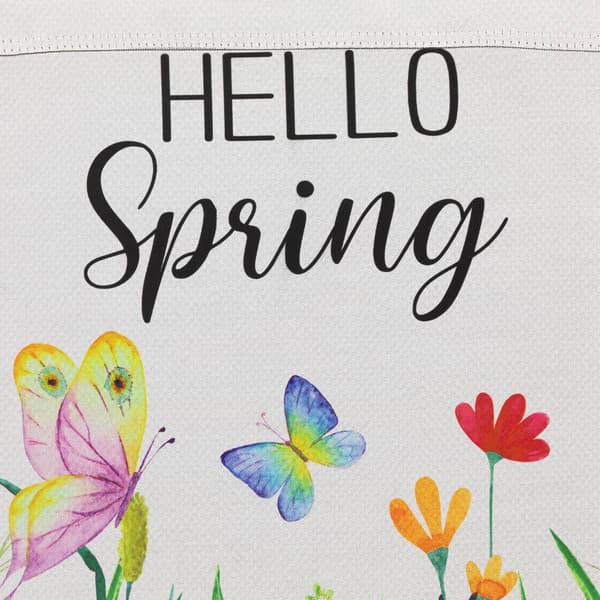 Northlight Seasonal Butterflies & Flower Hello Spring Garden Flag