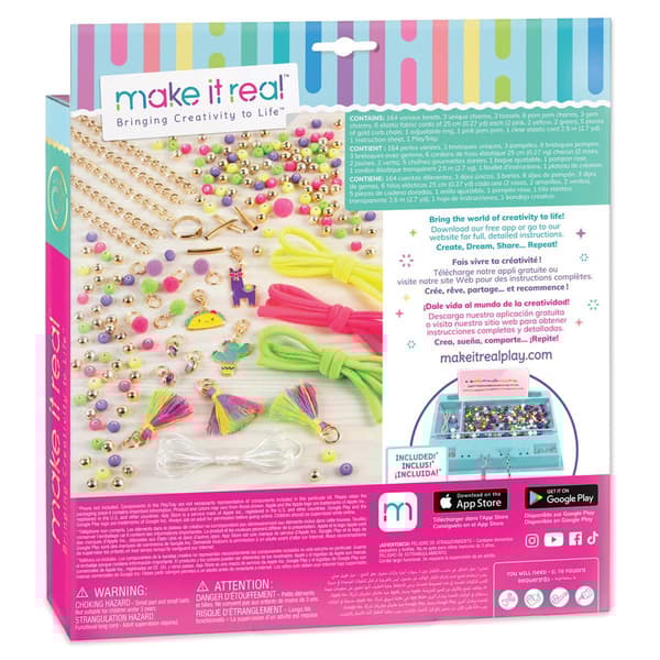 Make It Real™ Neo-Brite Chains & Charms Bracelet Kit