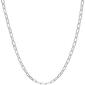18in. Sterling Silver Mini Paperclip Chain Necklace - image 1