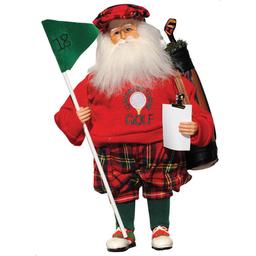 Santa's Workshop 15in. Playing Golf Santa