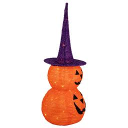 Northlight Seasonal 30in. Tinsel Jack-O-Lanterns Halloween Decor