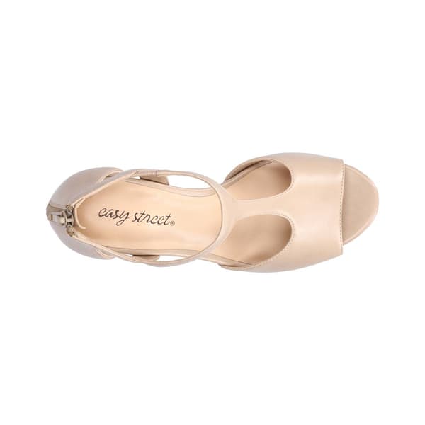 Womens Easy Street Flash Dress Pearlized Strappy Sandals