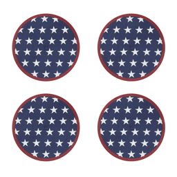 Avanti Liberty Woven Braided Round Placemates - Set of 4