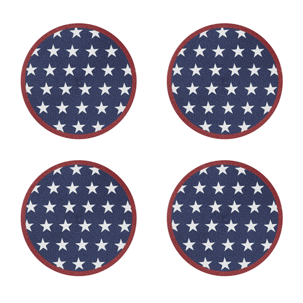 Avanti Liberty Woven Braided Round Placemates - Set of 4