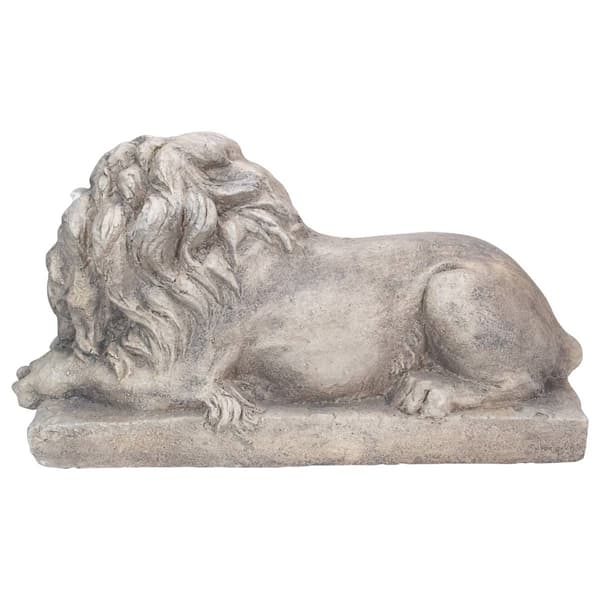 Northlight Seasonal 22in. Lying Down Lion Outdoor Garden Statue