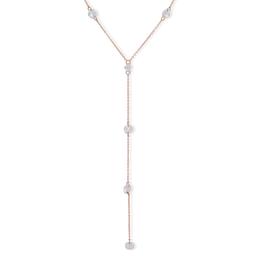 You're Invited Rose Gold Crystal Rivo Y-Necklace
