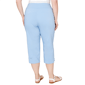 Plus Size Hearts of Palm Smooth Sailing Solid Pull On Capris - image 2