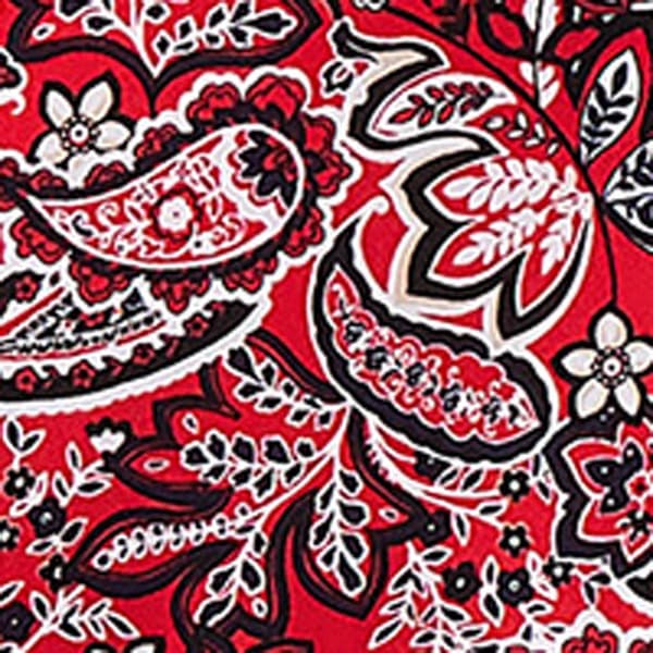Petite Jones New York Cap Sleeve Keyhole Neck Paisley Blouse
