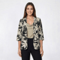 Womens Soho Apparel 3/4 Sleeve Palm Leaf Blazer - image 1