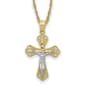 Gold Classics(tm) 10kt. Yellow Rhodium-Filled Crucifix Pendant - image 1