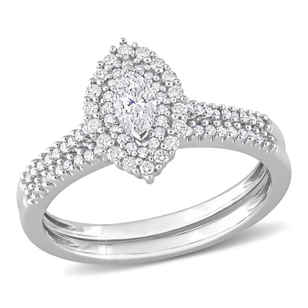 Diamond Classics(tm) 14kt. White Gold 1/2ctw. Diamond Bridal Set
