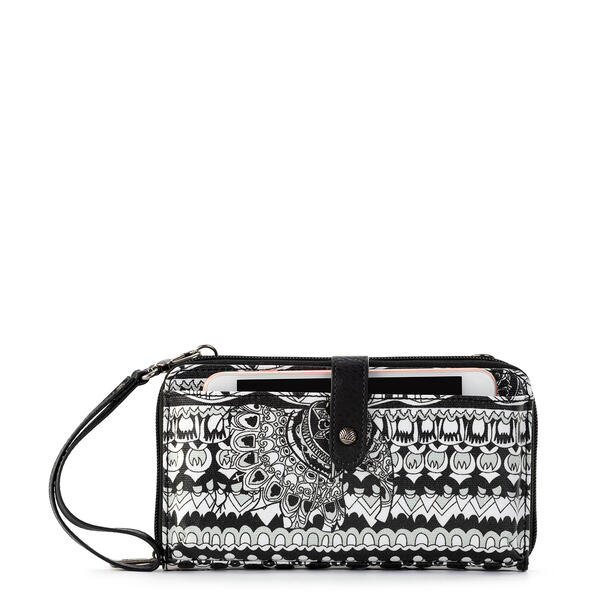 The Sak Large Smartphone Black/White One World Wristlet - image 