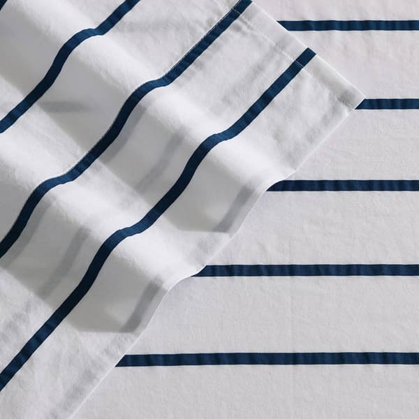 Nautica Brenton Stripe Cotton Percale Sheet Set