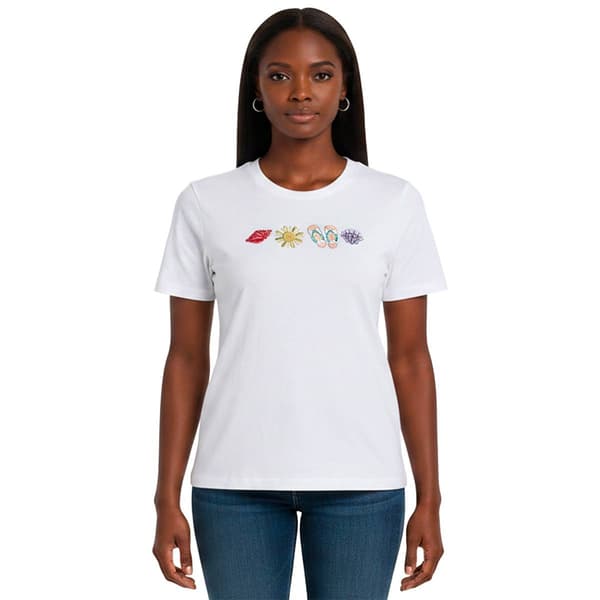 Plus Size Bonnie Evans Short Sleeve Summer Icons Tee