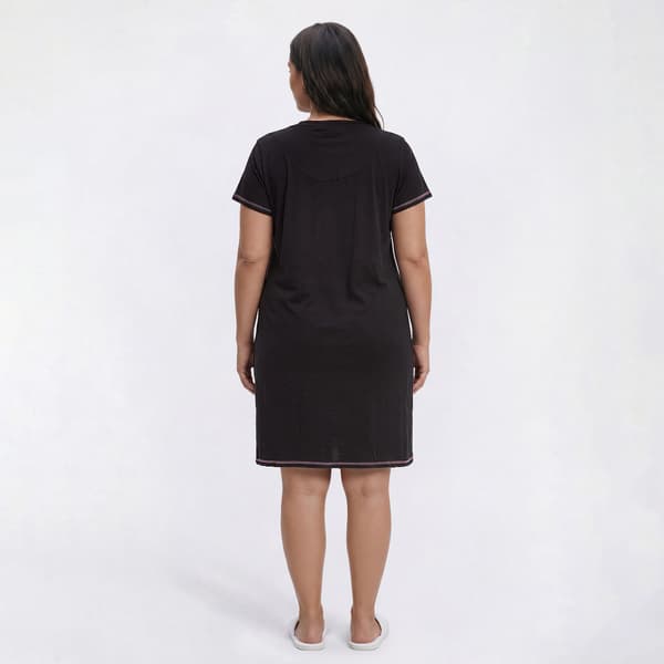 Plus Size René Rofé® Short Sleeve Purr-Fect Together Nightshirt