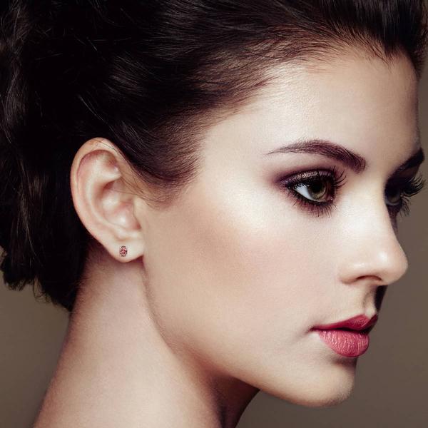 Haus of Brilliance 1/2ctw. Lab Grown Pink Diamond Oval Earrings