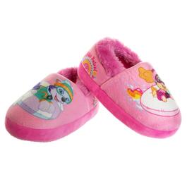 Little Girls Nickelodeon Paw Patrol Everest & Skye Pink Slippers