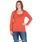 Plus Size 24/7 Comfort Apparel Scoop Neck Long Sleeve Tee - image 7