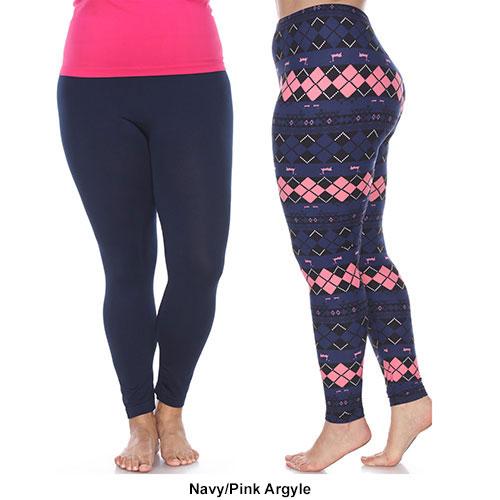 Plus Size White Mark 2pk. Leggings