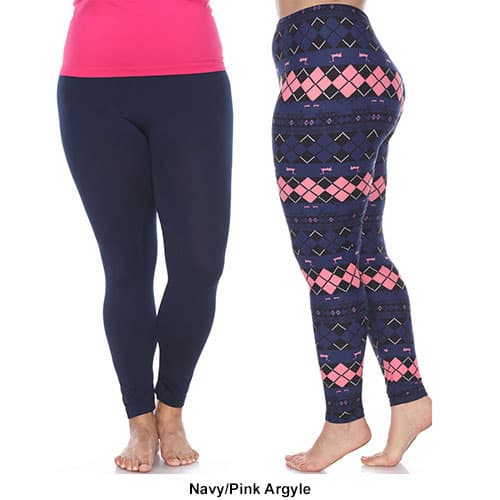 Plus Size White Mark 2pk. Leggings