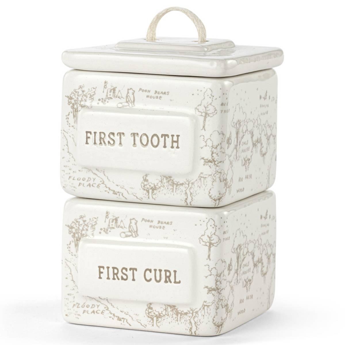 Baby Unisex Demdaco Pooh 1St Tooth And Curl Keepsake