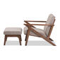 Baxton Studio Bianca Arm Chair and Ottoman Set - image 5