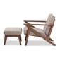 Baxton Studio Bianca Arm Chair and Ottoman Set - image 5