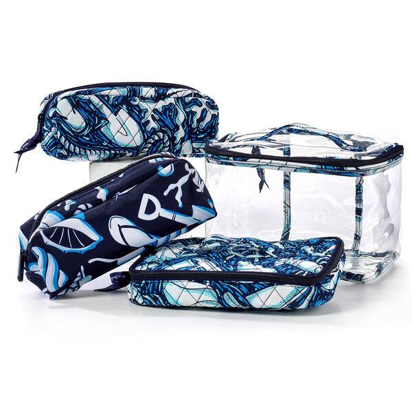 Vera Bradley 4pc. Cosmetic Travel Organizer - Shore - image 