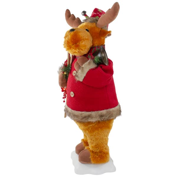 Northlight Seasonal 24in. Animated Musical Moose Christmas Figure